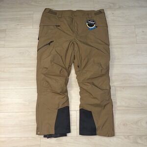 NEW Men's Columbia Kick Turn Il Titanium Ski Snow Pants Size XXL Brown $170